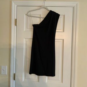 American Apparel Asymmetrical Black Dress M/L